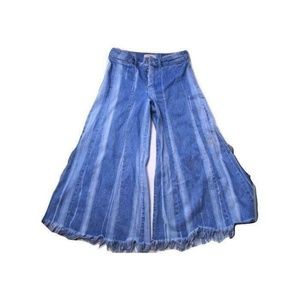 We The Free Pants - we the free denim jeans frayed hippie super FLARED We The Free Pants - we the free denim jeans frayed hippie super FLARED
